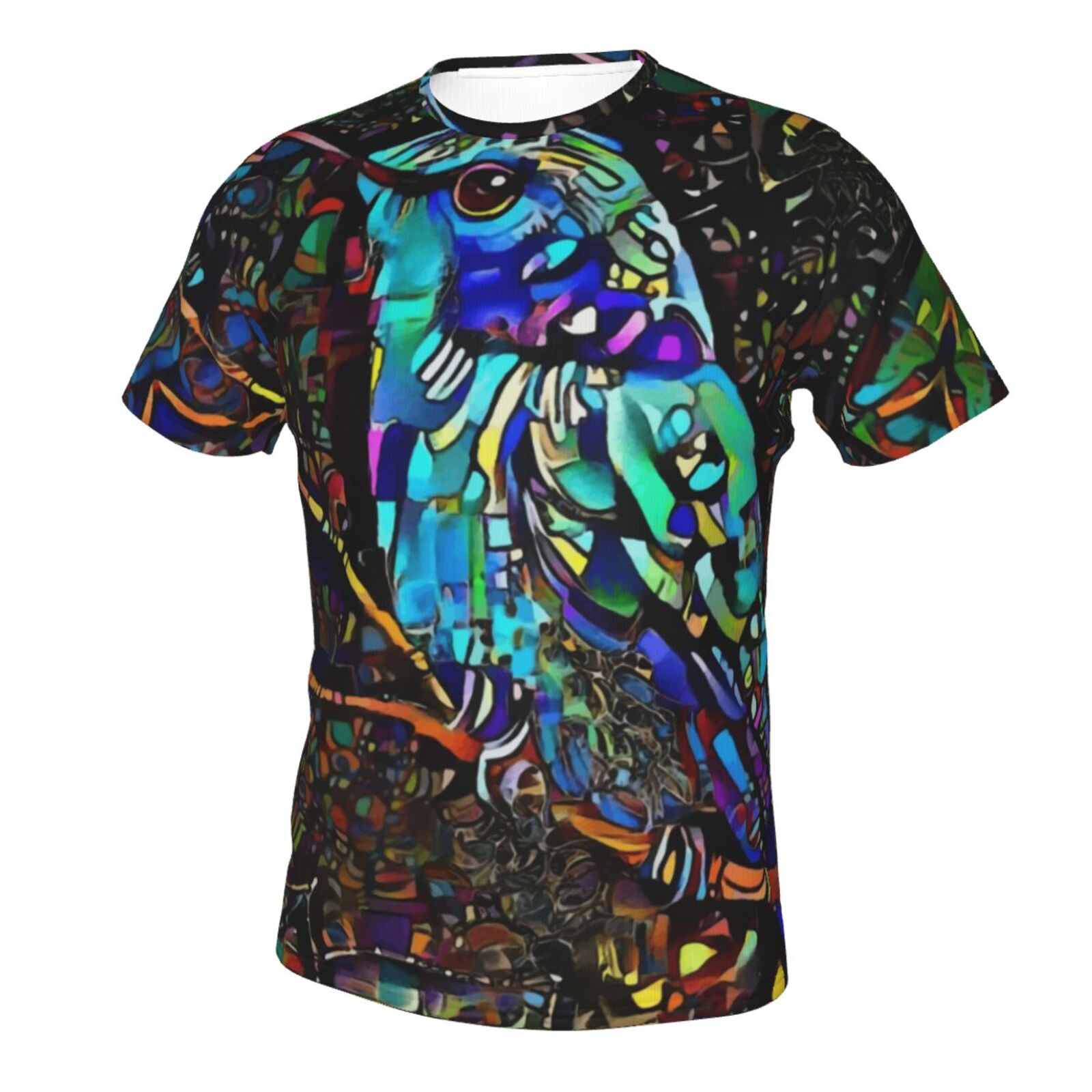 T-shirt Classique Petit-coli Bird Éléments Multimédias Mixtes
